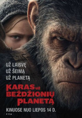 Karas už beždžionių planetą / War for the Planet of the Apes (2017)