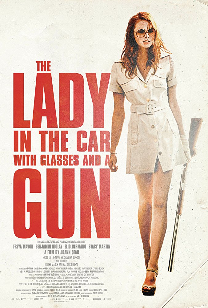 Mergina automobilyje, su akiniais ir šautuvu / The Lady in the Car with Glasses and a Gun (2015)